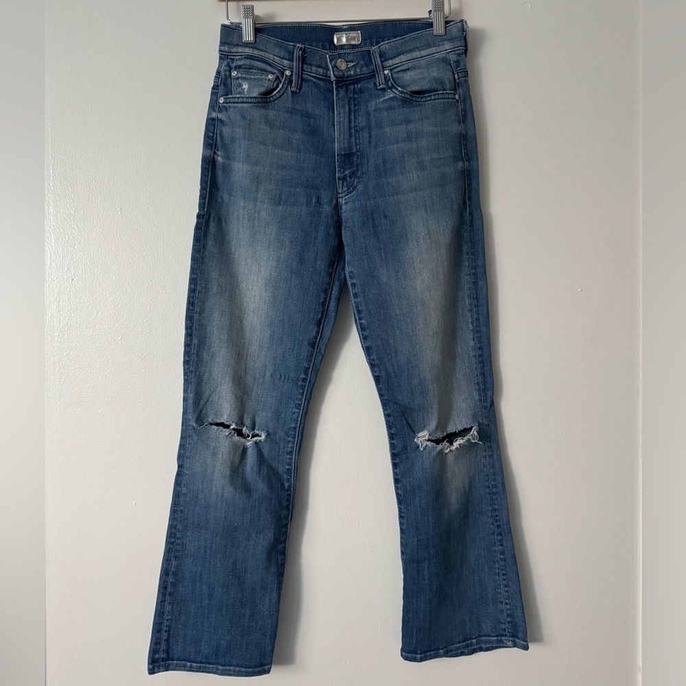 Mother 27 The Insider Crop Jeans in Medium Wash
